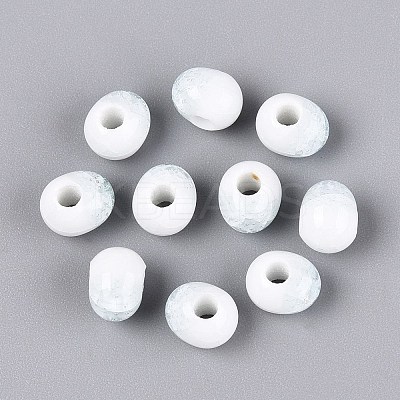 Handmade Crackle Porcelain Beads PORC-Q008-06A-01-1