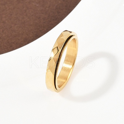 304 Stainless Steel Enamel Rotating Finger Rings RJEW-A074-04G-1