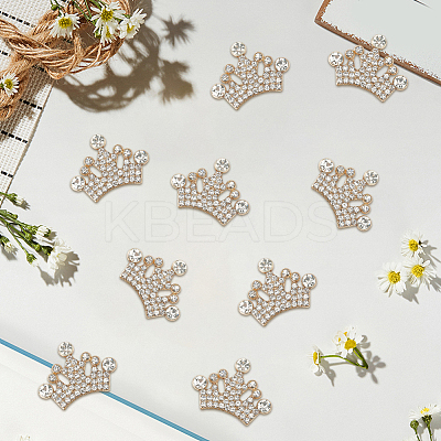 30Pcs Zine Alloy Rhinestone Cabochons FIND-SC0019-86-1