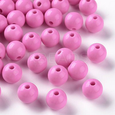 Opaque Acrylic Beads MACR-S370-C10mm-A02-1