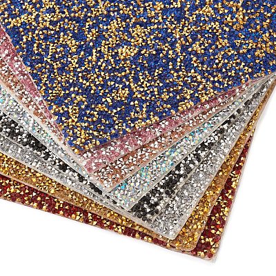 Hot Melting Glass Rhinestone Glue Sheets X-DIY-TAC0184-40J-1