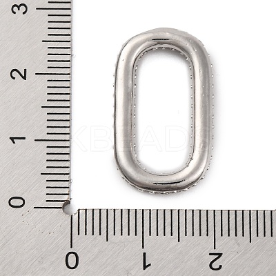 Rack Plating Brass Micro Pave Clear Cubic Zirconia Linking Rings KK-Z070-12P-03-1