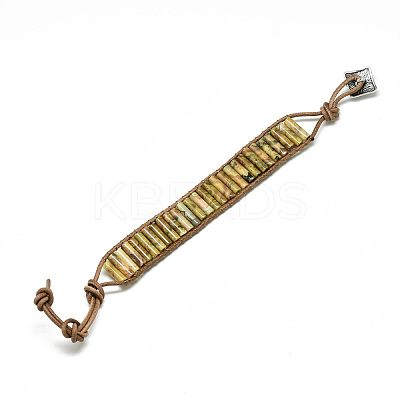 Cowhide Leather Cord Bracelets BJEW-R309-01B-13-1
