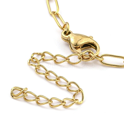 304 Stainless Steel Paperclip Chains Bracelet Making AJEW-P119-03G-1