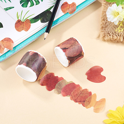 Autumn Leaf Paper Tape Stickers for Card Making DIY-TAC0032-23H-1
