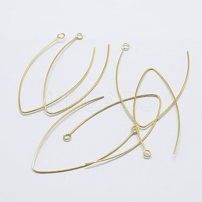 925 Sterling Silver V Shaped Earring Hooks STER-K167-064G-1