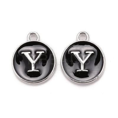 Platinum Plated Alloy Charms ENAM-S118-02Y-P-1