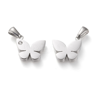 304 Stainless Steel Pendants STAS-F253-18P-1
