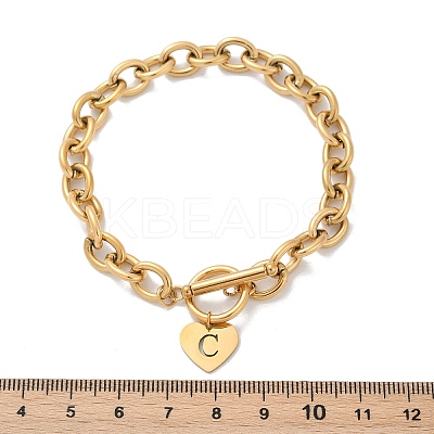 Golden 304 Stainless Steel Charm Bracelets LS-NJEW-K284-01G-C-1