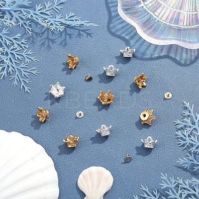20 Sets 2 Colors Alloy Shoe Buckle Clips FIND-WR0003-04-1