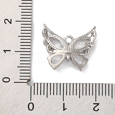 Brass Micro Pave Cubic Zirconia Pendants KK-U042-11P-03-1