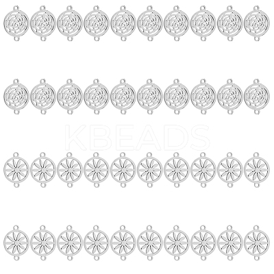 40Pcs 2 Styles Alloy Connector Charms FIND-DC0002-58-1