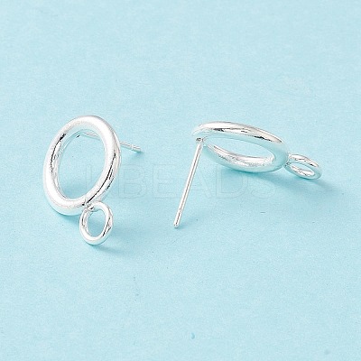 304 Stainless Steel Stud Earring Findings X-STAS-P308-02A-S-1