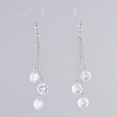 304 Stainless Steel Dangle Earrings EJEW-JE04003-1