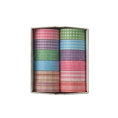 12 Rolls Retro Decorative Paper Tapes STIC-Q009-02D-1