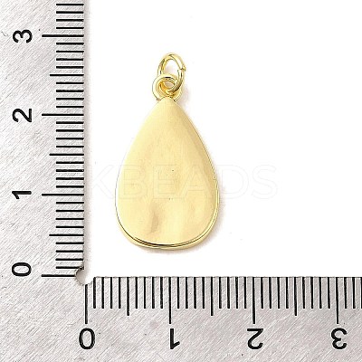 Brass Enamel Evil Eye Pendants KK-I378-16G-B-1