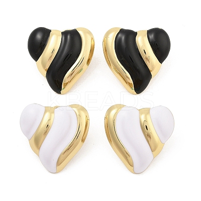 PVD Vacuum Plating Golden 304 Stainless Steel Stud Earrings for Women EJEW-Z068-07G-1