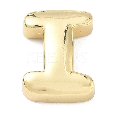 Brass Initial Beads KK-B167-27G-01I-1