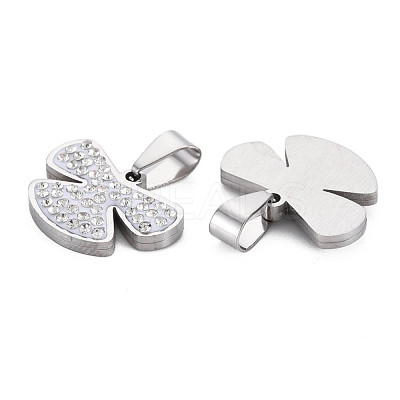 201 Stainless Steel Pendants STAS-N095-42P-1
