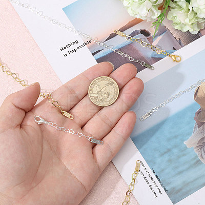 Brass Heart Link Chain Extender FIND-CA00001-1