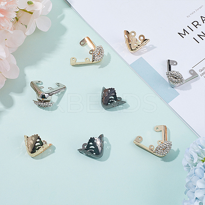 4 Pairs 4 Style Alloy Toe Cap Covers FIND-GF0005-25-1