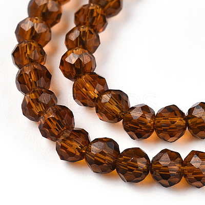 Transparent Glass Beads Strands GLAA-R135-2mm-01-1-1