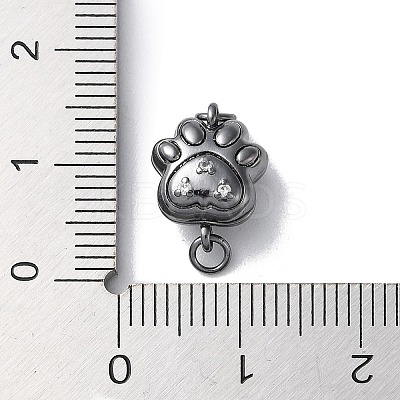 Brass Magnetic Clasps with Jump Ring KK-F867-39B-1