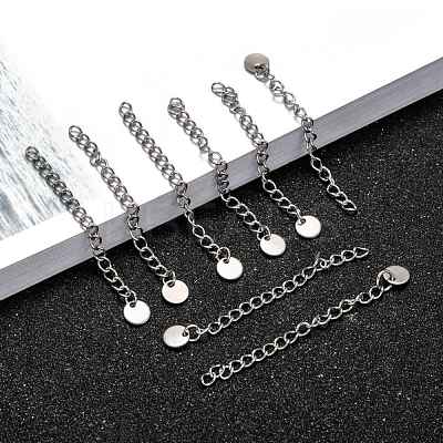 Tarnish Resistant 304 Stainless Steel Chain Extender X-STAS-E104-41G-1