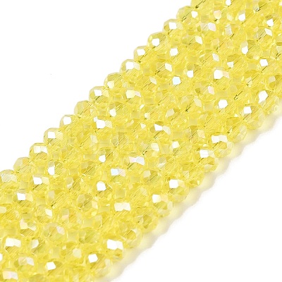 Electroplate Glass Beads Strands EGLA-A044-T2mm-B29-1