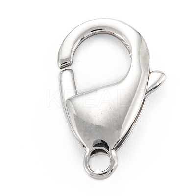 Non-Tarnish 304 Stainless Steel Lobster Claw Clasps STAS-C024-12P-1