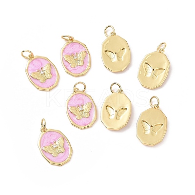 Brass Micro Pave Clear Cubic Zirconia Pendants LS-ZIRC-A020-02G-1