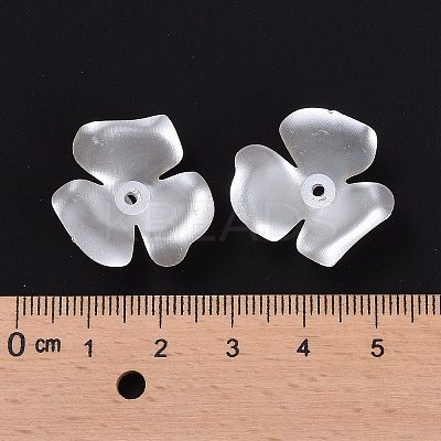 Flower Imitation Pearl Acrylic Bead Caps LS-OACR-L004-7226-1