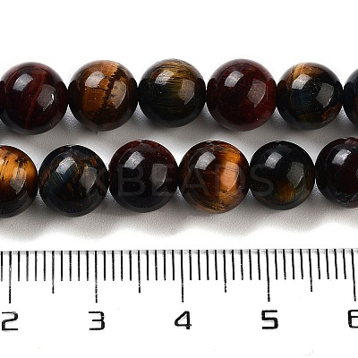 Natural Tiger Eye Beads Strands G-G448-8mm-21AB-1