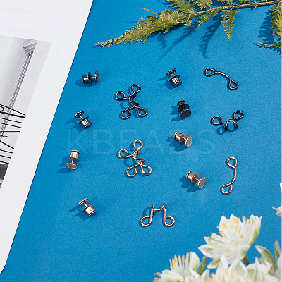 8 Sets 4 Style Alloy Button Pins for Jeans DIY-GF0005-94-1