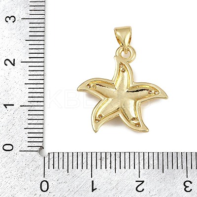 Brass Micro Pave Cubic Zirconia Pendants KK-D376-06G-1
