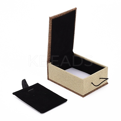 Rectangle Wooden Pendant Necklace Boxes  OBOX-N013-03-1