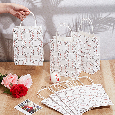 1 Sets Rectangle Paper Gift Bags with Handle ABAG-BBC0001-25B-1