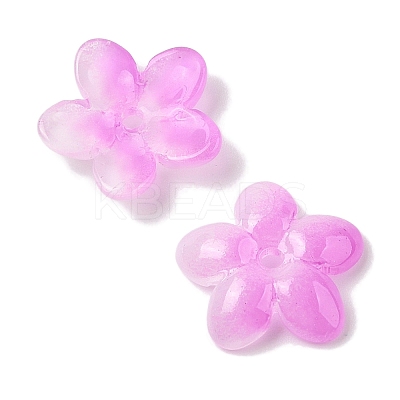 Transparent Spray Paint Glass Beads GLAA-Z011-07C-1