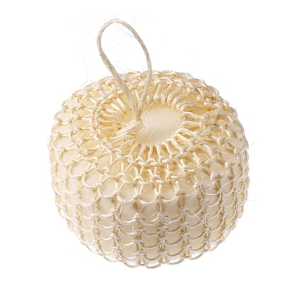 Exfoliating Braided Sisal Pad Body Scrubber with Tether PW-WG24794-06-1