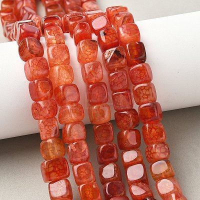 Natural Dragon Veins Agate Beads Strands G-G177-E01-05-1