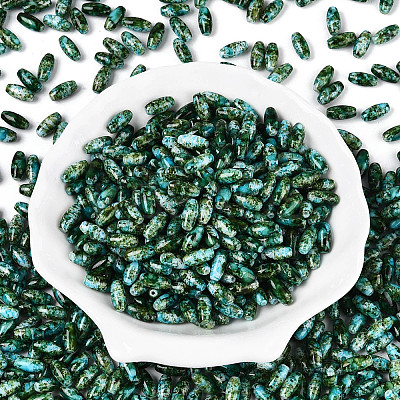 Baking Paint Glass Seed Beads SEED-N008-06I-1