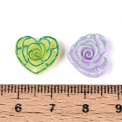 Printed Opaque Resin Cabochons CRES-T025-16C-1