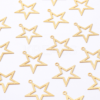 Brass Pendants KK-BC0006-21G-NR-1