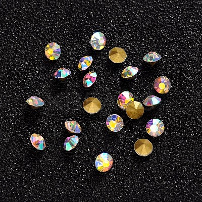 Glass Pointed Back Rhinestone X-CR3mm11Y-1-1