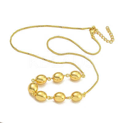 Rack Plating Brass Round Bib Necklaces for Women NJEW-C059-23G-1-1