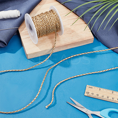 10 Yards Braided Imitation Leather Cords LC-AR0001-03B-1