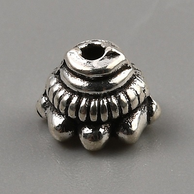 Tibetan Style Alloy Bead Cones LS-FIND-WH0291-06A-AS-1