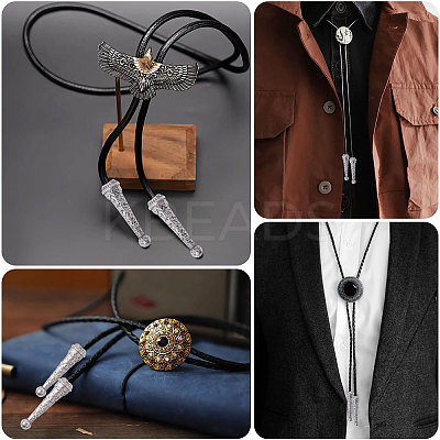 DIY Bolo Tie Jewelry Making Finding Kit FIND-CA0009-19AS-1