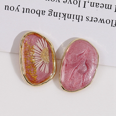 Transparent Epoxy Resin Alloy Nuggets Cabochons PW-WG99470-06-1
