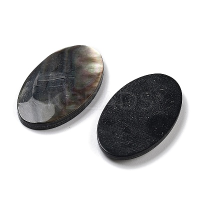 Natural Black Lip Shell Cabochons SSHEL-D084-04A-1